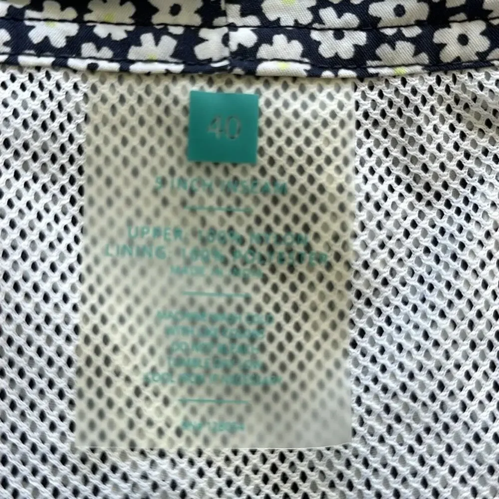 Bonobos Swim‎ Trunks Blue & White Leaf Print Size 40